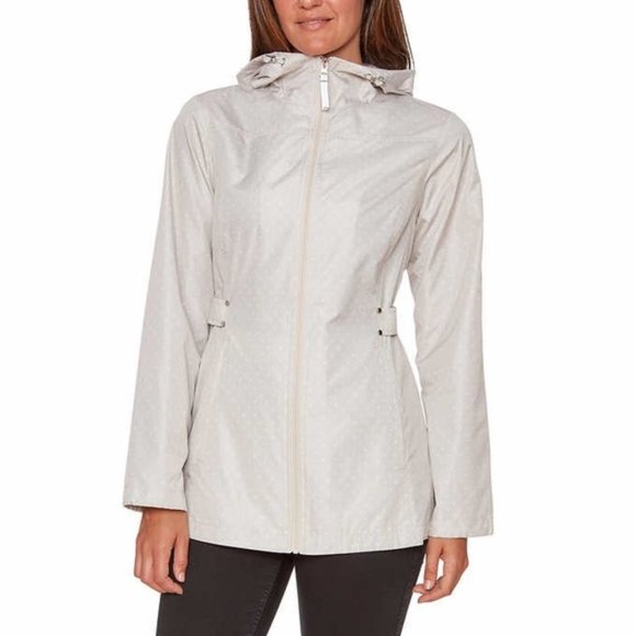 Jones New York Women’s Parka - Color: Sand with Dot - Picture 1 of 6